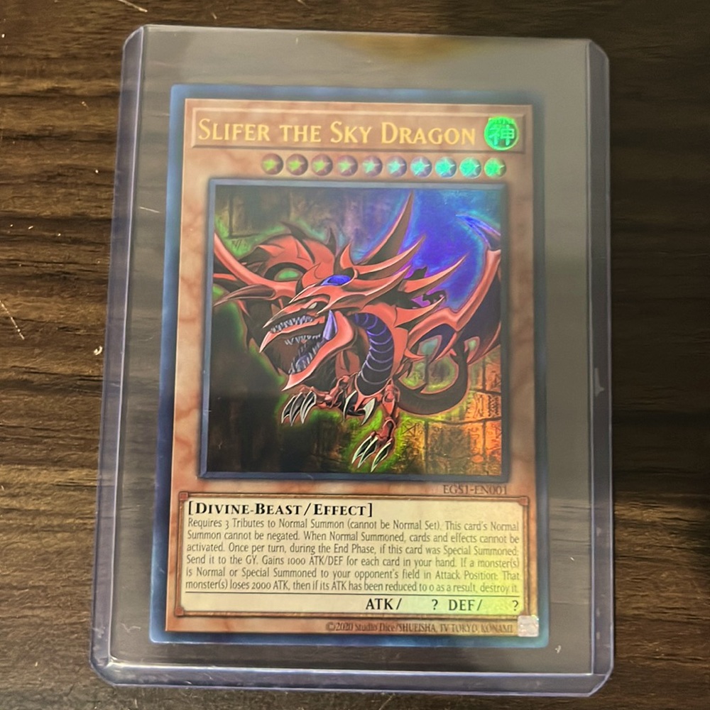 Yu-Gi-Oh card- Slifer The Sky Dragon